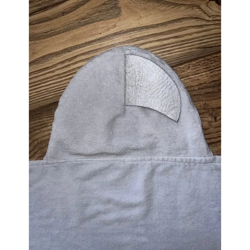 Hooded Light Blue Bath Towel Cute Shark with Fin & Tail - Kids Baby